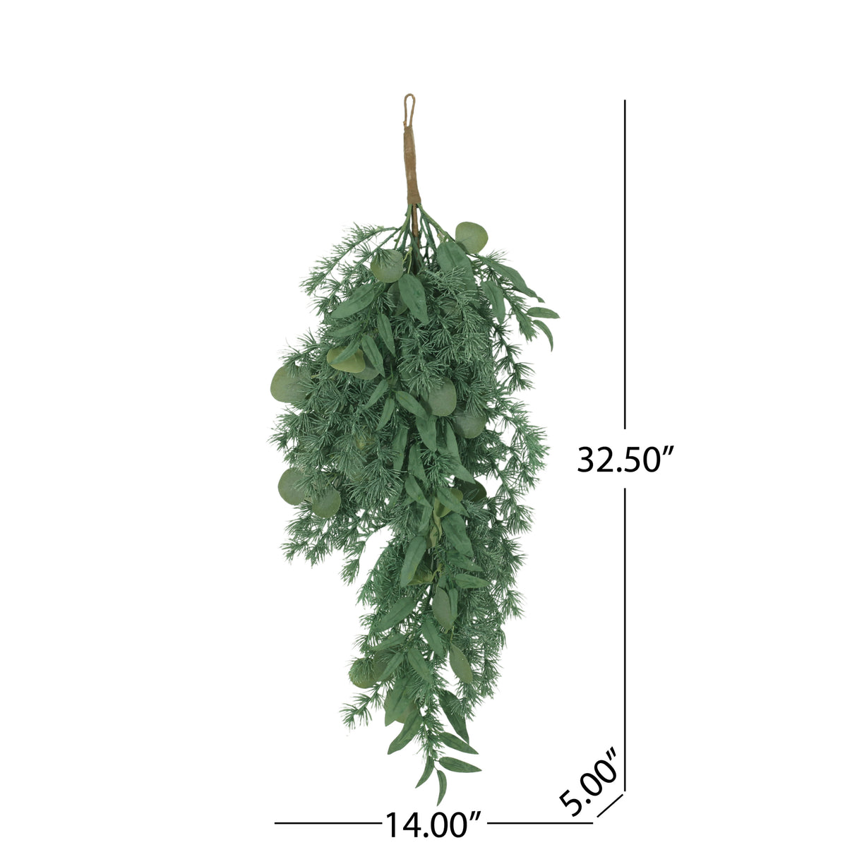32.5" LEAVES TEARDROP WREATH - V.I.P Digital Presence