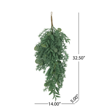 32.5" LEAVES TEARDROP WREATH - V.I.P Digital Presence