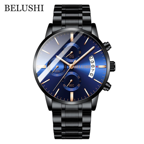 Men's Watch Luxury Brand BELUSHI High-end Man Business Casual Watches Mens Waterproof Sports Quartz Wristwatch relogio masculino - V.I.P Digital Presence
