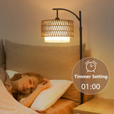 Arc Floor Lamp for Living Room with 3 Color Temperatures, Farmhouse Floor Lamps with Remote & Dimmable Bulb Office - V.I.P Digital Presence