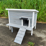 Outdoor Breathable Cat House for Outside Cats,Cat Shelter for Feral Cats with Escape Door,Porch Deck - V.I.P Digital Presence