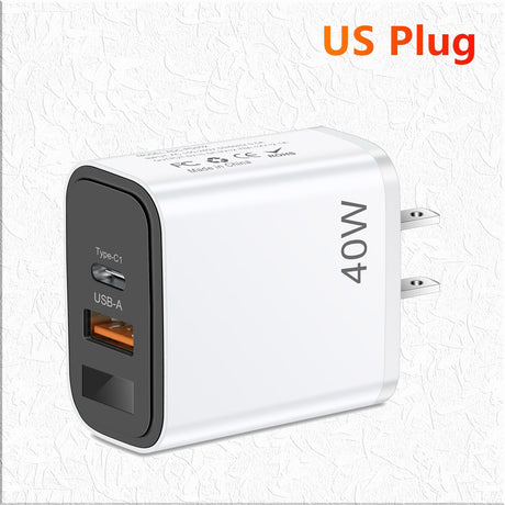 Digital display mobile phone charger PD+USB fast charging mobile phone charging head - V.I.P Digital Presence