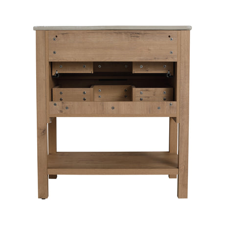 30 Inch Bathroom Vanity Plywood With 2 Drawers-BVB01030IMO-BL9075B - V.I.P Digital Presence