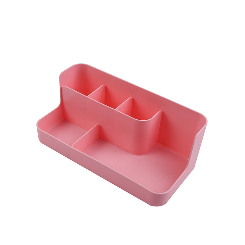 1pc Desktop Sundries Finishing Container Cosmetic Storage Partition Box Makeup Holder Stand Toiletries Plastic Case Organizer - V.I.P Digital Presence
