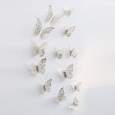 12pcs 3D Hollow Butterfly Wall Sticker for Home Decor DIY Butterflies Fridge stickers  Room Decoration Party Wedding Decor - V.I.P Digital Presence
