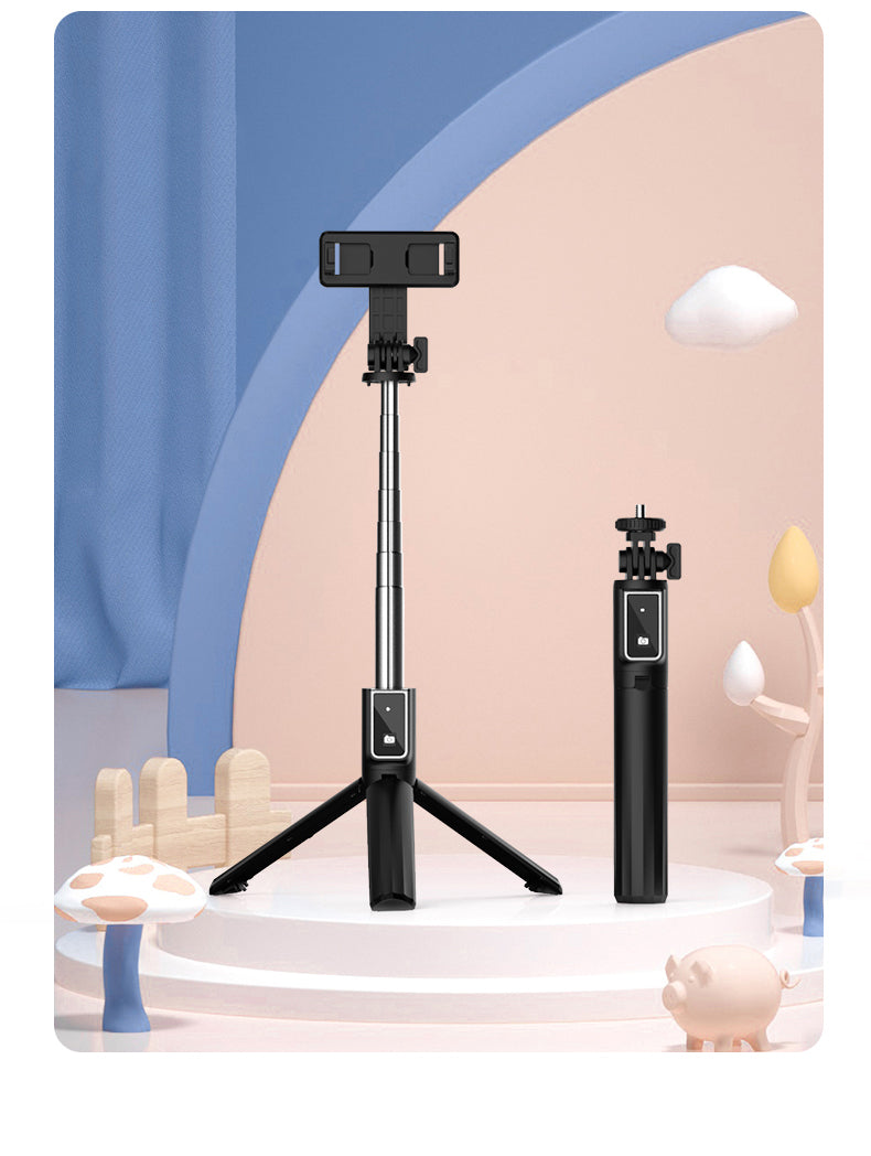 Palo selfie P40S con Bluetooth, trípode universal para teléfonos móviles Android/iOS.