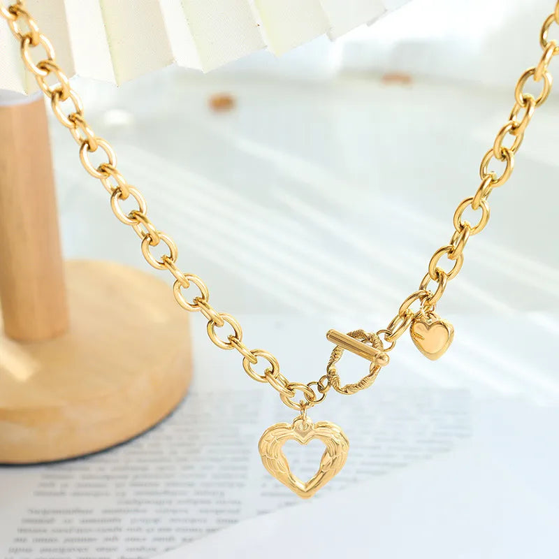 Titanium Steel Heart Pendant Necklace - V.I.P Digital Presence