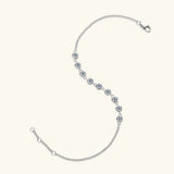 Inlaid Moissanite 925 Sterling Silver Bracelet - V.I.P Digital Presence