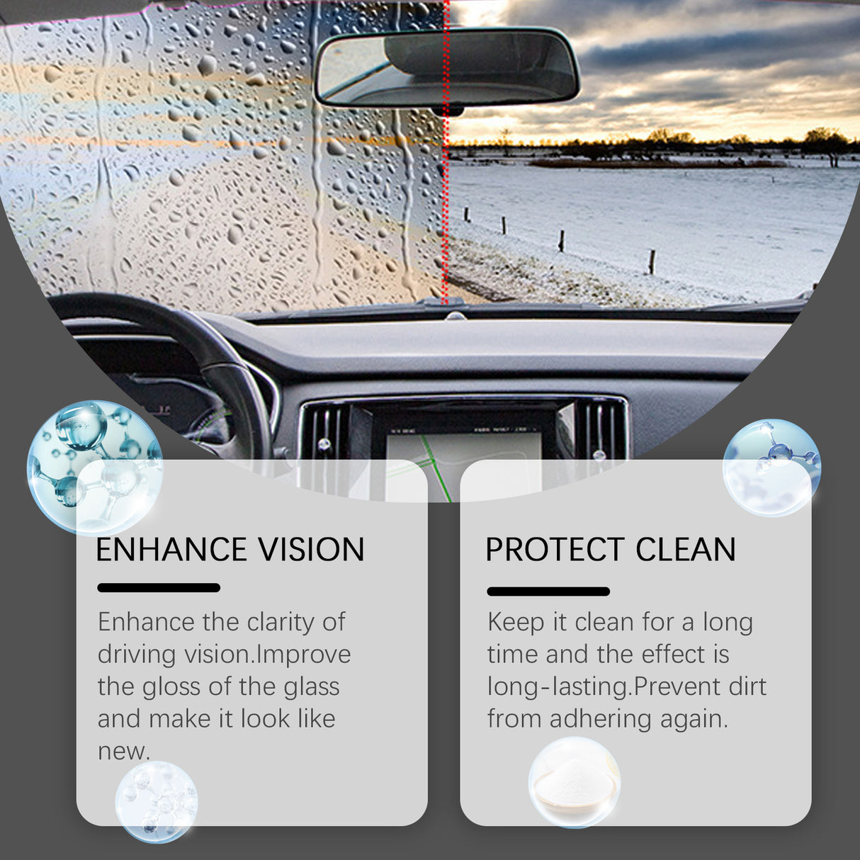 glass oil film remover, clear vision without trace use easy to remove stubborn oil film cleaner - V.I.P Digital Presence