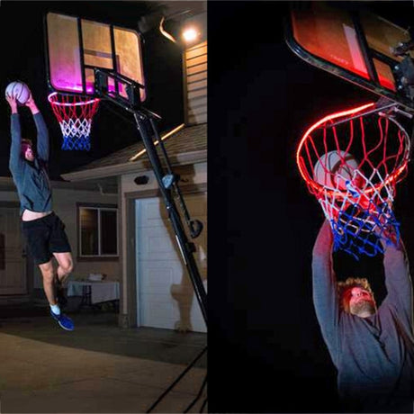 1 PCS LED Basketball Hoop Light Basketball Rim Changing  Induction Lamp Shoot Hoops Solar Light Playing At Night LED Strip Lamp - V.I.P Digital Presence