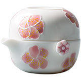 Sakura Kuaike Cup Portable Travel Kung Fu Tea Set One Pot One Cup Ceramic Tea Set Single Tea Maker Female - V.I.P Digital Presence