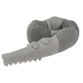 Soft Crocodile Plush Pillow - Bed Rails Crib Bumper Animal Shape Nursery Cradle Decor, Best Gift For Baby Toddler and Children - V.I.P Digital Presence