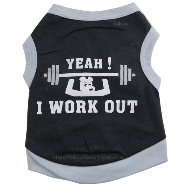 Pet Clothes Dog Clothes Cotton Sweat Weight Lifting Small Dog Pet Vest Spring And Summer - V.I.P Digital Presence