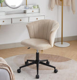 Home Office Chair, Velvet Fabric Swivel Flower Shape Computer Desk Chair for Home Office or Bedroom - V.I.P Digital Presence