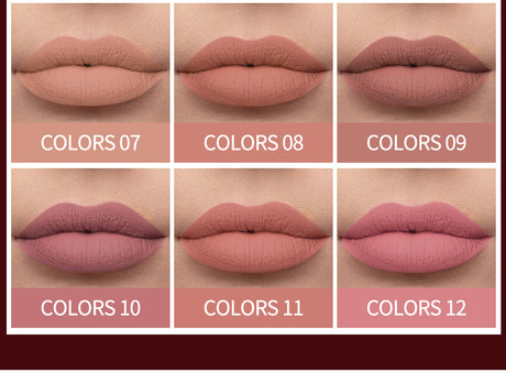 HANDAIYAN Popular Matte Matte Velvet 12 Colors Lip Gloss Liquid Lipstick Lip Glaze - V.I.P Digital Presence