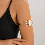 Personalized minimalist three-layer bread arm bracelet, niche minimalist open-ended arm bracelet, arm ring for women - V.I.P Digital Presence