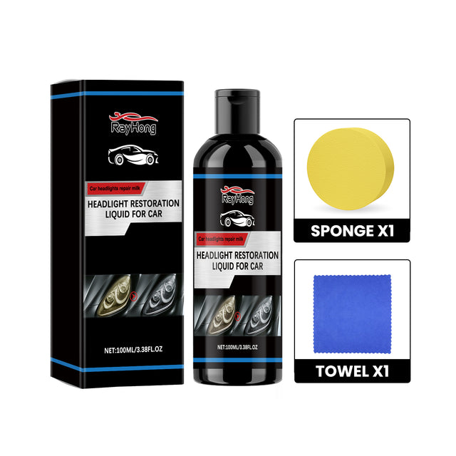 Headlight Restoration Liquid For Car, Lamp Scratches Yellow Cleaning Plating Crystal Polishing Refurbishing Repair Agent - V.I.P Digital Presence