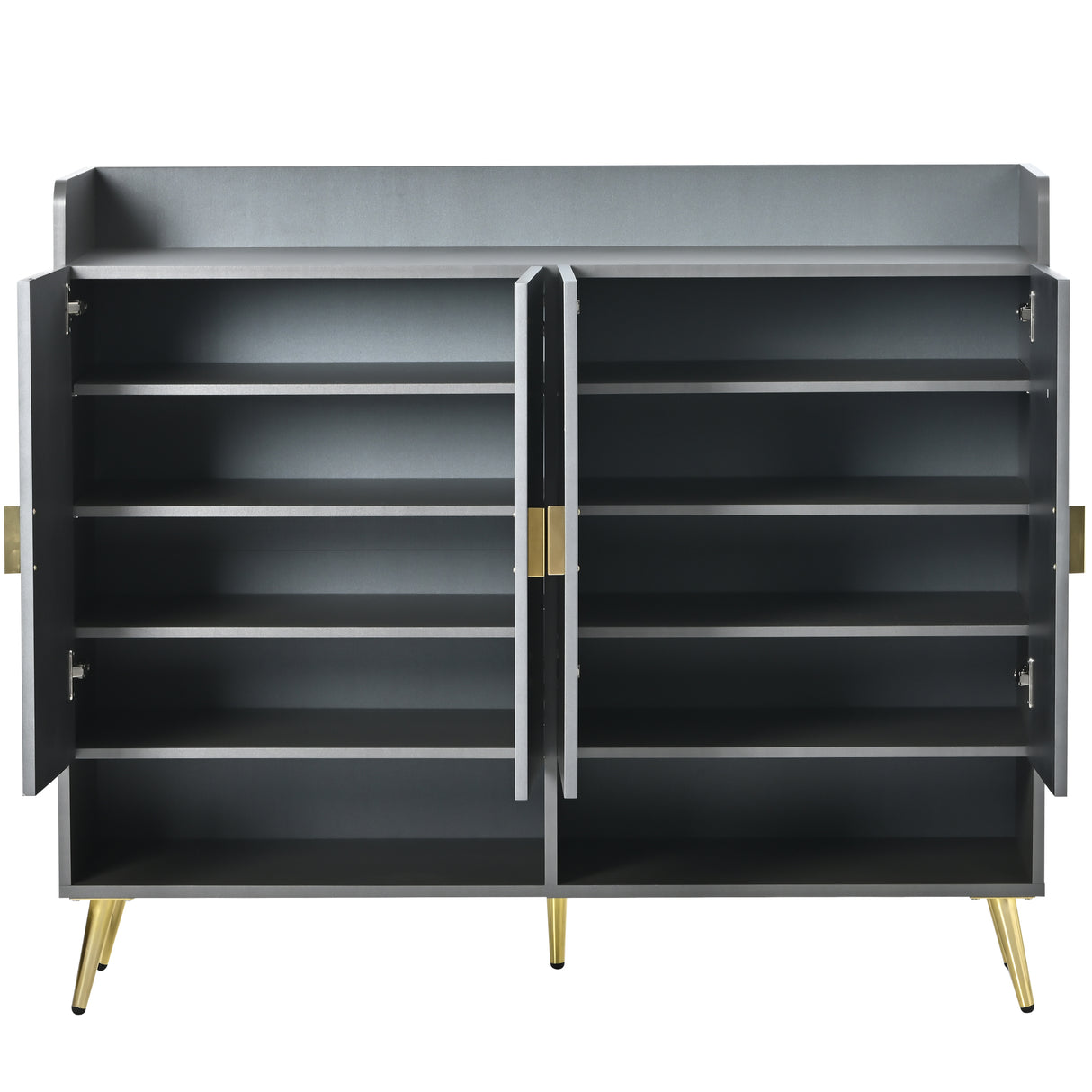 U-Can shoe cabinet with door, 11 layer shoe cabinet with adjustable shelves, modern wooden shoe cabinet (matte surface) - V.I.P Digital Presence