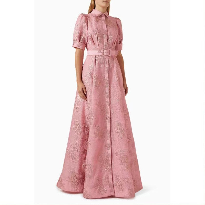 Elegant French Style Dress Vintage Charm Fashion Fitted Long Dress - V.I.P Digital Presence