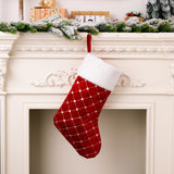 Christmas decoration supplies, high-end Christmas socks, red Christmas stockings, gift bags, tree hanging gift socks - V.I.P Digital Presence