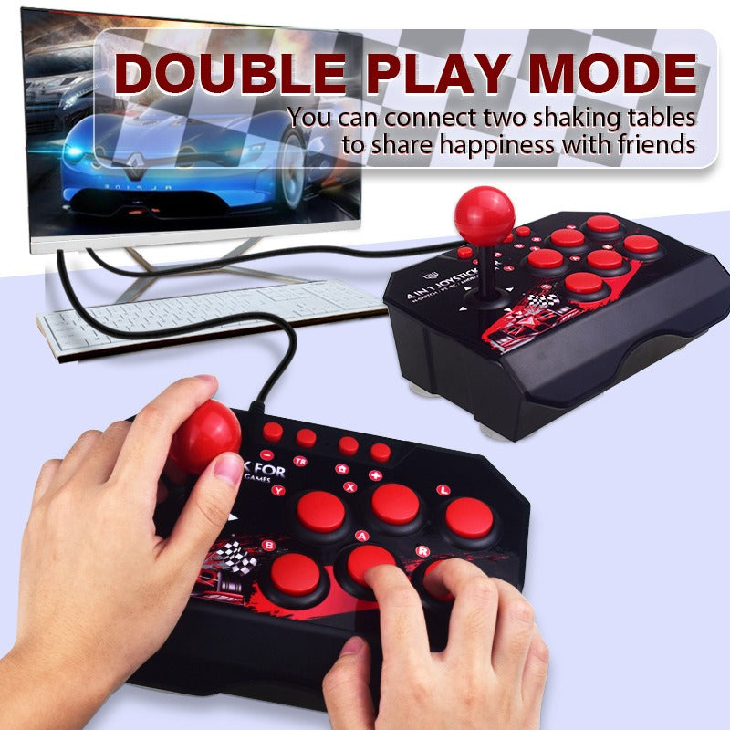 Suitable for Switch/PC/PS3/Android game controllers rocking tables classic wired fighting joysticks for two person arcade games - V.I.P Digital Presence