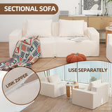 No Installation&Convertible Living room foam sofa chair Loveseat Twin Size with Armrests Removable and Machine Washable Cover - V.I.P Digital Presence