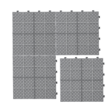 12 x 12 inch gray interlocking deck tiles, plastic waterproof, weighing up to 6613 pounds, with a rose pattern pack of 12 - V.I.P Digital Presence