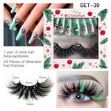 Christmas Nail Enhancement Eyelash Tool Set False Eyelash Decoration Color Mink Hair Beauty Tool - V.I.P Digital Presence