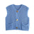 Street Fashion Crochet Hollow Vest Solid Color Versatile Round Neck Jacket - V.I.P Digital Presence