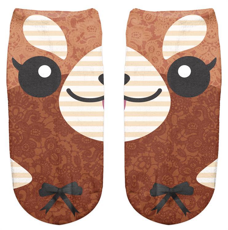 Thin 3D Digital Animal Printed Women's Socks Shallow Socks Adult Invisible Socks - V.I.P Digital Presence