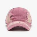Distressed Adjustable Cotton Baseball Cap - V.I.P Digital Presence
