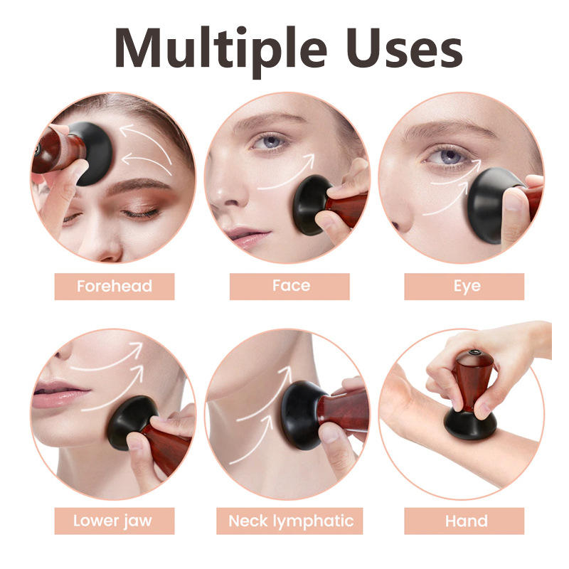 Hot Compress Bian Stone Facial Gua Sha V Face Massager Guasha Stone Wrinkle Remover Face Stone Massager - V.I.P Digital Presence