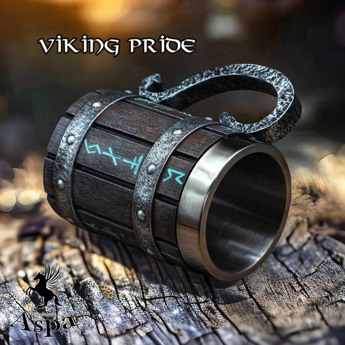 Wooden barrel beer cup personalized bamboo barrel mug large capacity bar cup - V.I.P Digital Presence