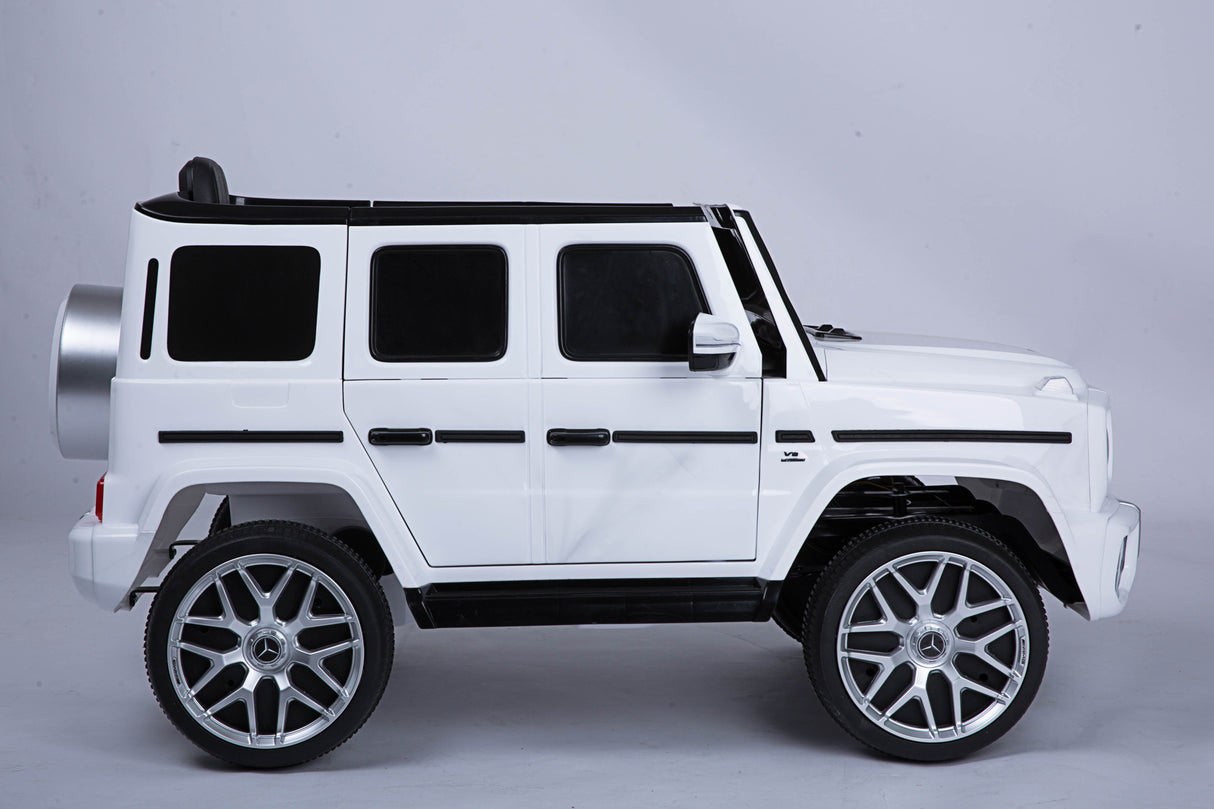 Mercedes Benz G63 Children's Electric Vehicle with Remote Control 12V Music, Horn, Spring Suspension, Safety Lock and License - V.I.P Digital Presence
