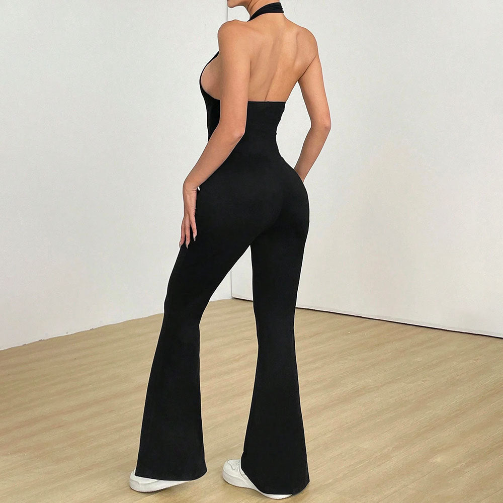 European and American hollow back tight fitting jumpsuit - V.I.P Digital Presence