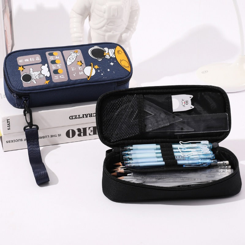 Pencil Case For Elementary School Students Pencil Case Large Capacity Children Simple Multifunctional Universe Star Stationery Box - V.I.P Digital Presence