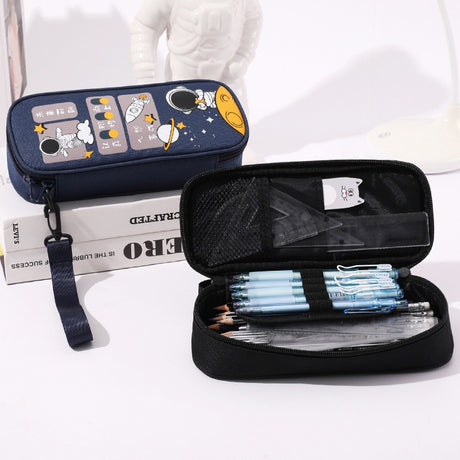 Pencil Case For Elementary School Students Pencil Case Large Capacity Children Simple Multifunctional Universe Star Stationery Box - V.I.P Digital Presence