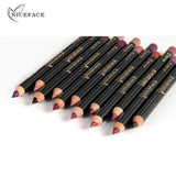 NICEFACE Nude Color Lip Pencil 12 Color Waterproof Lip Liner Nude Color Lip Pencil - V.I.P Digital Presence