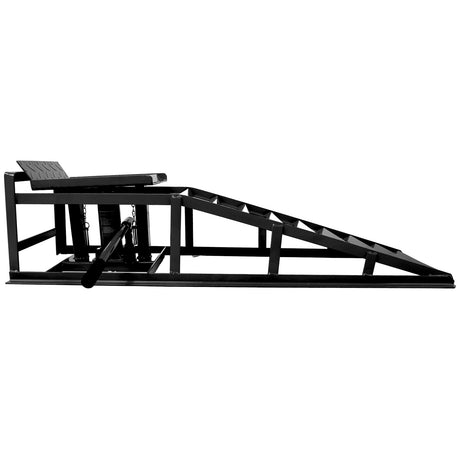 Car truck service ramp lift, garage car lift hydraulic ramp black 5-ton, maintenance frame lift (2 packs) black - V.I.P Digital Presence