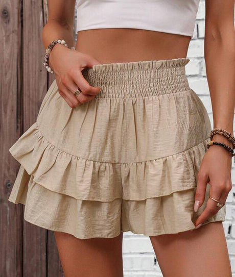 Smocked Layered Shorts - V.I.P Digital Presence
