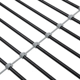Double decker bed, size above twin bed, with 2 ladders and full-length guardrail, metal, storage space, black - V.I.P Digital Presence
