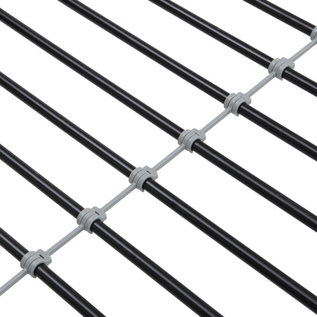 Double decker bed, size above twin bed, with 2 ladders and full-length guardrail, metal, storage space, black - V.I.P Digital Presence