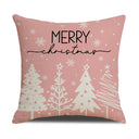 Pink Dog Christmas Snowman Pillow Cover Amazon Home Sofa Cushion Cover Holiday Pillow - V.I.P Digital Presence