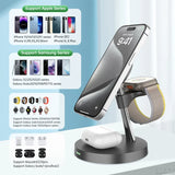 Zinc alloy magnetic bracket magnetic three in one wireless charger suitable for Apple magnetic fast charging - V.I.P Digital Presence