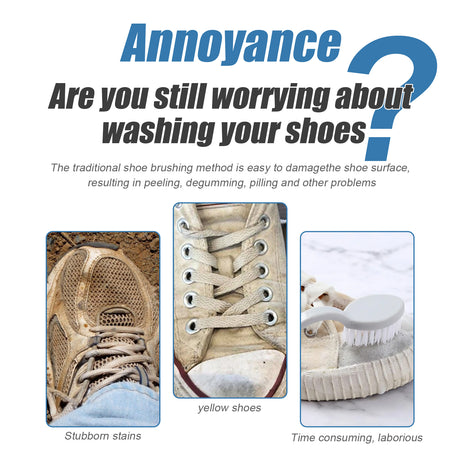 Shoe Brightening Cleaner, Remove Yellow Edge Decontamination Cleaning Whitening Small White Shoes Cleaning Shoeshine Agent - V.I.P Digital Presence