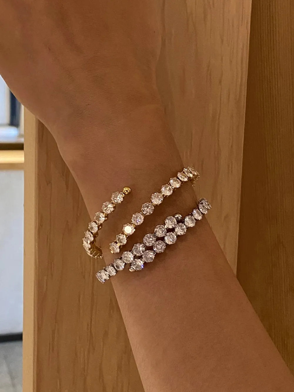 Stainless Steel Inlaid Zircon Bracelet - V.I.P Digital Presence