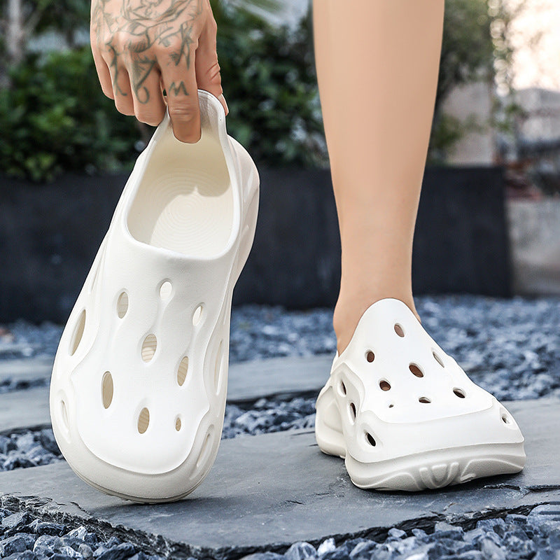 Soft soled toe hole slippers with simple breathable and comfortable fit for beach sandals - V.I.P Digital Presence
