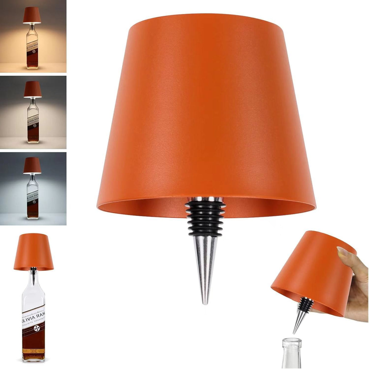 LED Creative Wine Bottle Light for Bar: Movable, Rechargeable, RGB Dimmable Decorative Bottle Lamp - V.I.P Digital Presence
