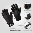 Guantes de pesca al aire libre Luya para hombre, de tres dedos, antideslizantes, de terciopelo, cálidos, a prueba de viento y frío.