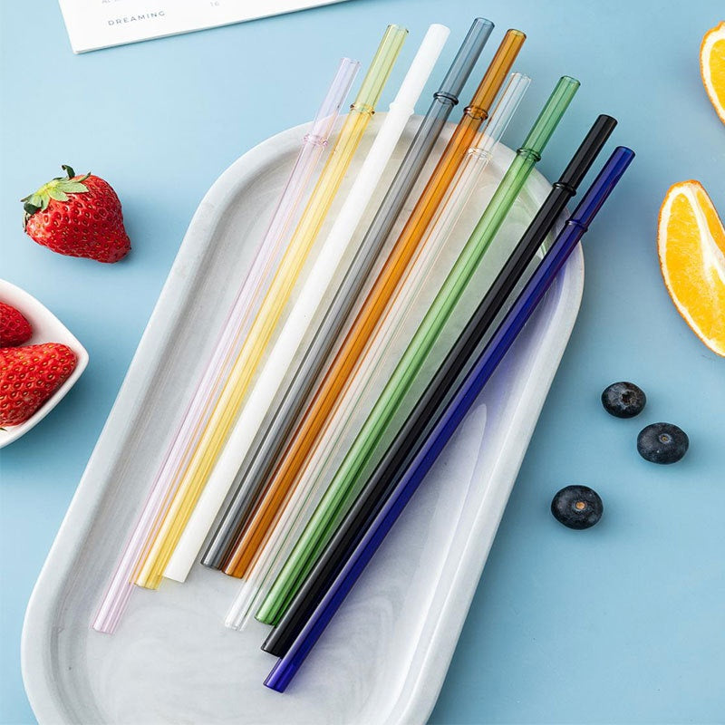 Eco-Friendly High Borosilicate Glass Straw Durable Heat-Resistant Starbucks Kids Straw 27cm Customized - V.I.P Digital Presence